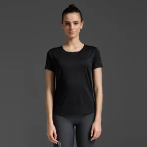 2XU Light Speed Tech Tee | Black / Black Reflective | Womens