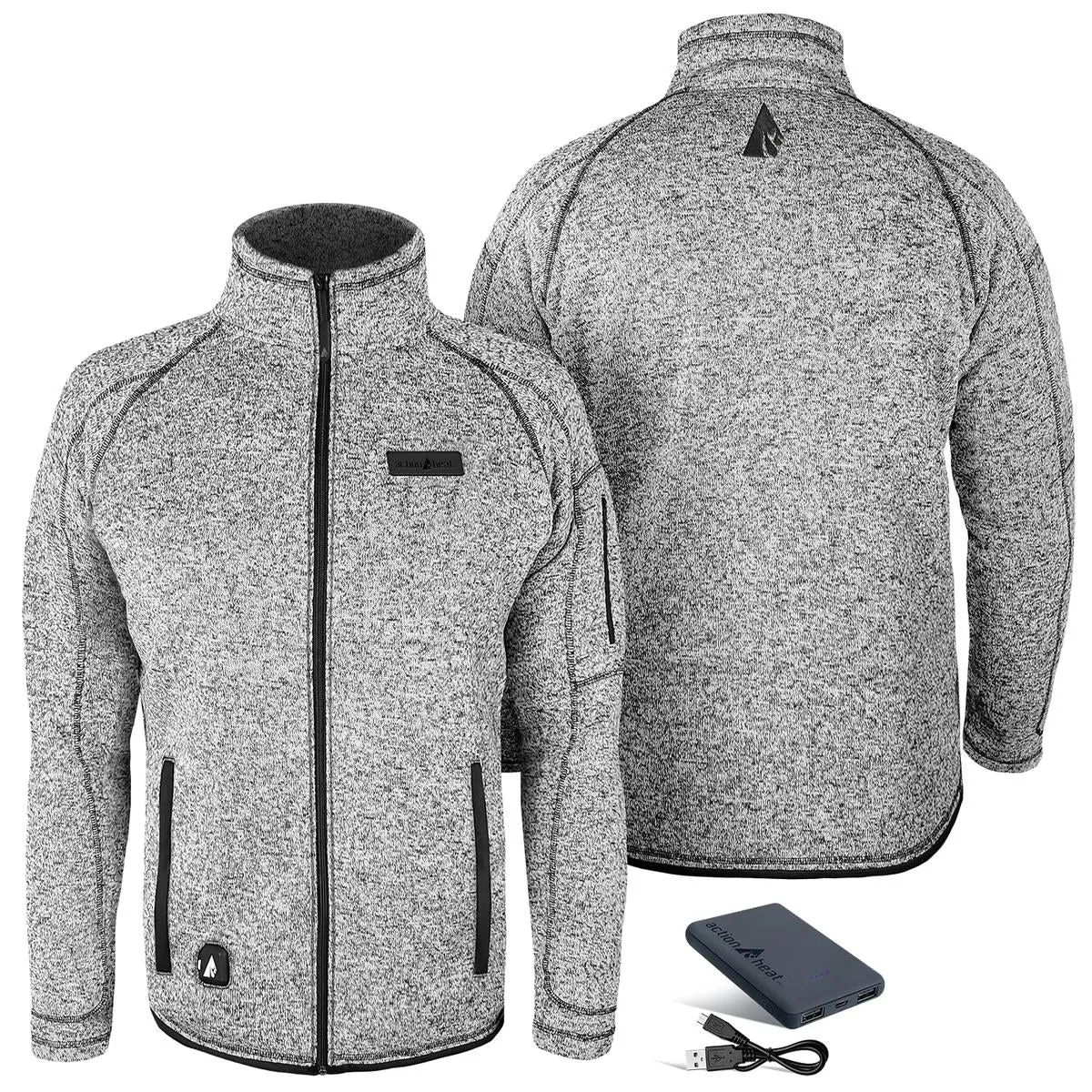 ActionHeat 5V Men's Battery Heated Sweater Jacket