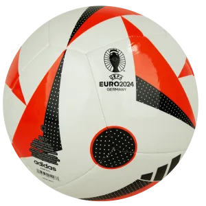 White/Red Adidas UEFA Euro 2024 Premium Club Soccer Ball