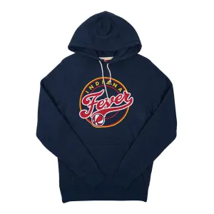 Adult Indiana Fever Primary Logo Hooded Sweatshirt in Navy by Homage