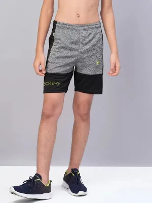 Slim-Fit Boys Melange Shorts with TECHNO GUARD for Ultimate Protection