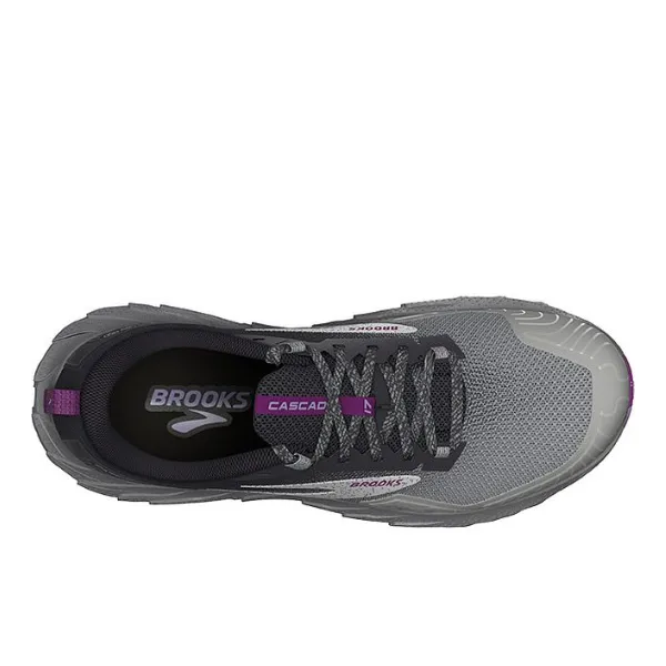 Brooks Women's Cascadia 17 Oyster/Blackened Pearl/Purple