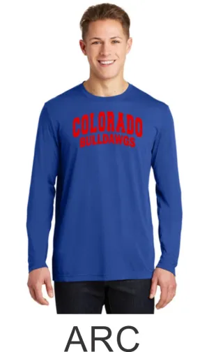 Bulldawgs Wicking Long Sleeve Tee- 2 designs- Matte or Glitter