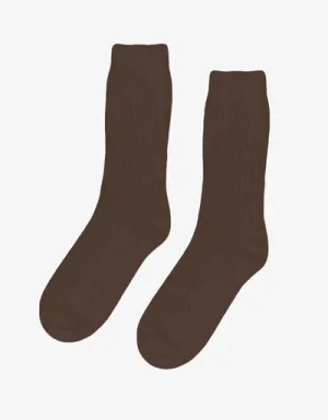 Colorful Standard Merino Wool Blend Sock Coffee Brown