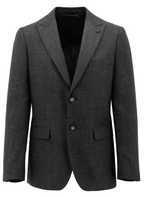 Emmett Black Checked Sports Jacket