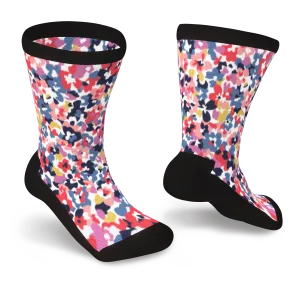 Flower Patch Non-Binding Diabetic Socks