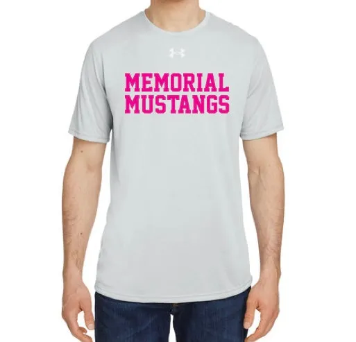 Under Armour Memorial Mustangs- Gray/Pink