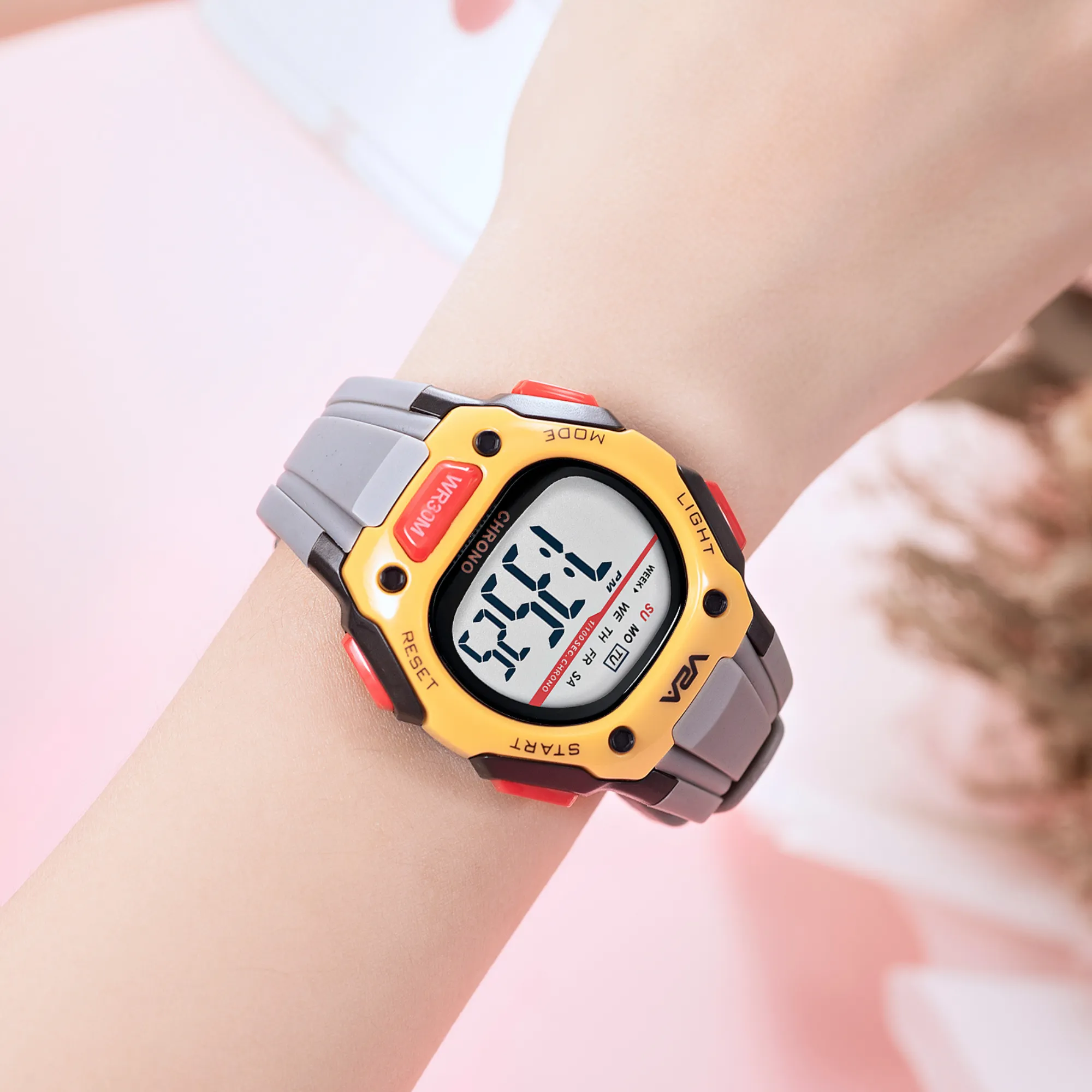 V2A Digital Water Resistant Kids Blue and Orange Sports Watch for Boys | Watch for Kids Boys | Kids Watches for Boys | Watches for Kids boy